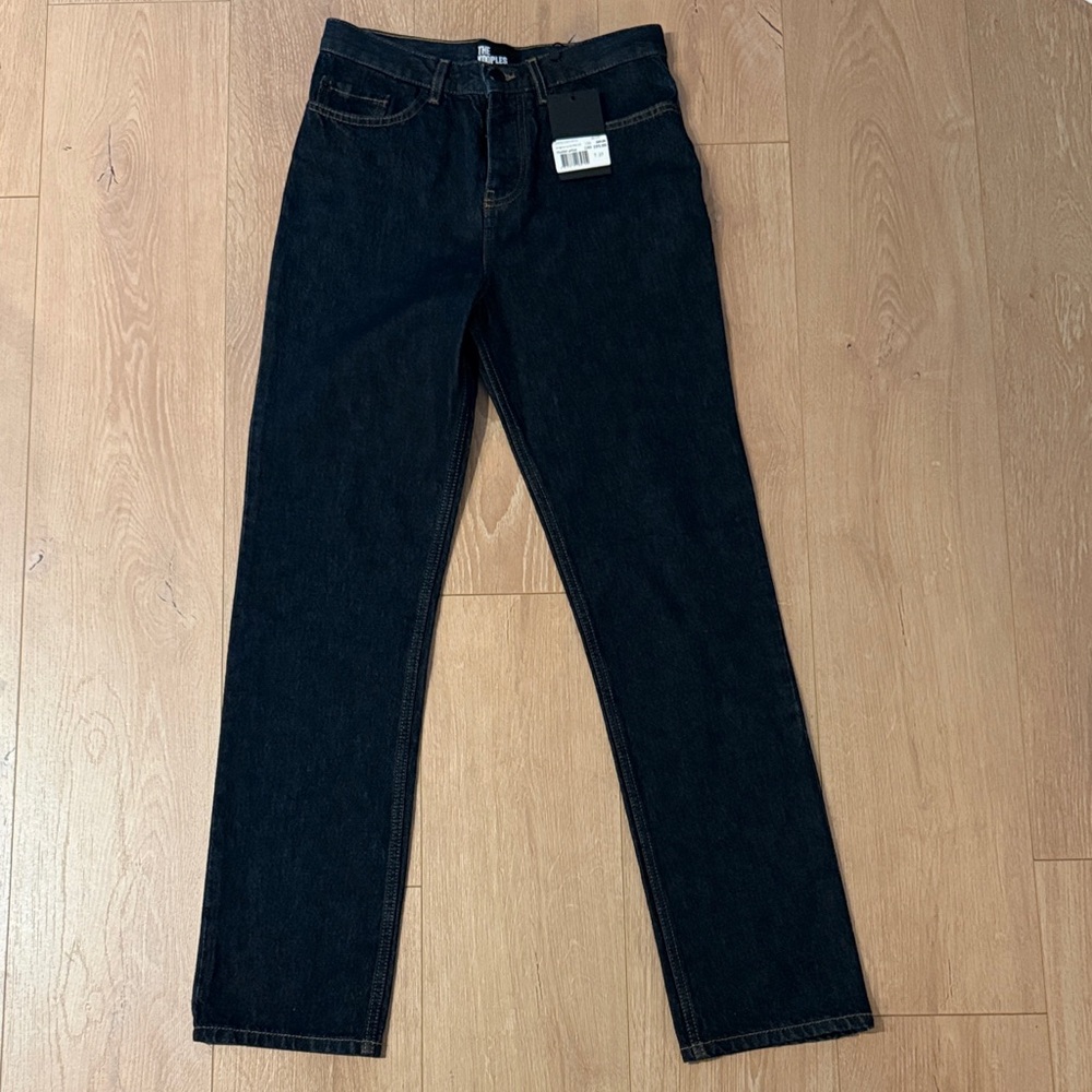NWT The Kooples Women's Dark Wash Button Fly Straight Leg Jeans - Size 27 NWT